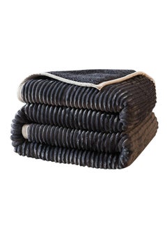 Buy Warm Casual Creative Blanket cotton Black 150x200cm in Saudi Arabia