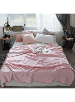Buy Soft Bed Blanket Comfortable Blanket cotton Pink 200x230cm in Saudi Arabia