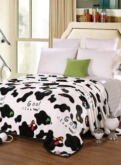 Buy Printed Warm Blanket White in Saudi Arabia