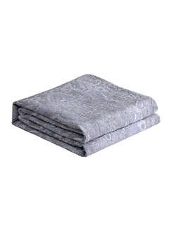 Buy Comfortable Quilting Soft Blanket Cotton Grey 150x200centimeter in UAE