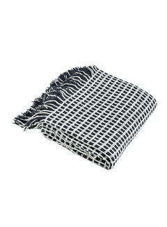 Buy Plaids Pattern Comfy Blanket cotton Multicolour 130x170cm in Saudi Arabia