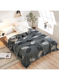 Buy Casual Plaid Comfort Blanket cotton Multicolour 120x200cm in UAE