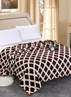 Buy Multipurpose Warm Blanket cotton Black 200x230cm in UAE
