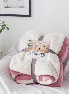 Buy Double-Side Thickened Supple Sleeping Blanket cotton Multicolour 150x200cm in UAE