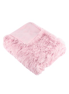 Buy Plain Style Sweet Warm Blanket Cotton Pink 125x150cm in UAE