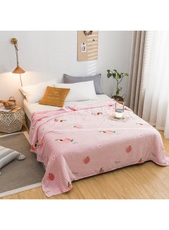 Buy Loveliness Cartoon Comfort Blanket Cotton Pink 120x200centimeter in UAE