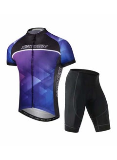 Buy 2-Piece Quick Dry Breathable Cycling Suit Set in UAE