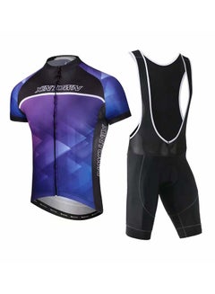 Buy 2-Piece Quick Dry Breathable Cycling Suit Set in UAE
