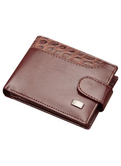 Buy Ultra Thin Portable Multi Layer Wallet Coffee in Saudi Arabia