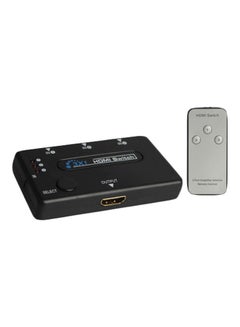 Buy 3-Port HDMI Switch With Remote Black/Grey in UAE
