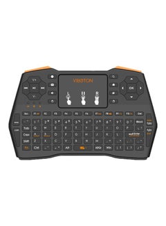 اشتري مجموعة i8 بلس لاسلكية من ماوس هوائي ولوحة مفاتيح مزودة بلوح لمس أسود /برتقالي. في الامارات