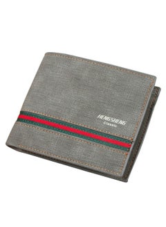 اشتري Stylish Multi-Slot Durable Classic Wallet Grey في السعودية