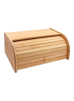 Buy Bamboo Bread Bin Beige 40x27x16.5centimeter in Saudi Arabia