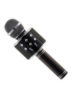 Buy Wireless Microphone And Speaker WS-858 Black/Silver in Saudi Arabia