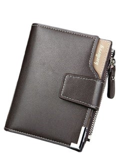 Buy 3-Fold Ultrathin Portable Casual Wallet Coffee in Saudi Arabia