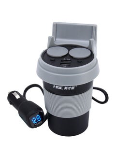 Buy HSC-500D Multi Functional Dual USB Car Charger multicolor in UAE