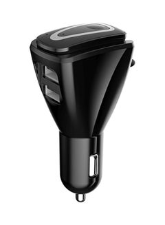 Buy C22 Car Charger With Bluetooth In-Ear Headphone Black in UAE