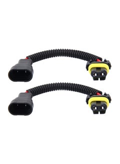 Buy 2-Piece 9005 9006 Car HID Xenon Headlight Male to Female Conversion Cable in UAE