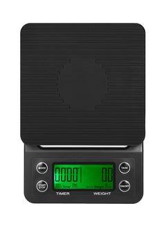 Buy Electric LCD Display Coffee Drip Scale With Timer Black 5kg in Egypt