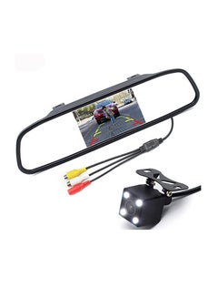 Buy PZ603 Car Video Monitor HD Auto Parking LED Night Vision CCD Reverse Rear View Camera With 4.3 inch Car Rear View Mirror in Saudi Arabia
