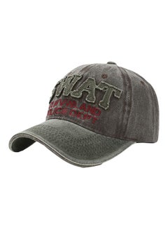 Buy Embroidered Cricket Cap Brown in Saudi Arabia