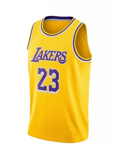 Buy NBA Star Jersey T-Shirt Yellow in Saudi Arabia