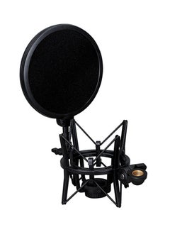 Buy SH-100 Portable Shock Mount Mic Shock Holder for Microphones SH-100 Black in Saudi Arabia