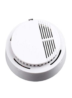 Buy Home Office Security Standalone Smoke Detector Fire Alarm White 10.2x4centimeter in UAE