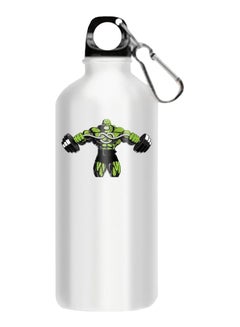 Buy Body Builder Printed Water Bottle Multicolour in Egypt