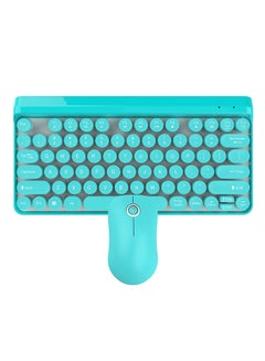 Buy K67 Wireless Keyboard Mouse Set Blue in Saudi Arabia