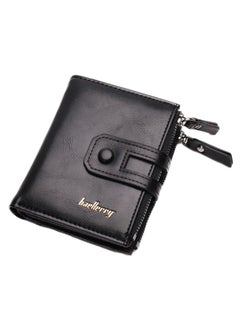 Buy Double Folded Multi-Functional Wallet Black in UAE