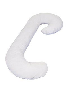 Buy C Shape Maternity Body Pillow Microfiber White 62 x 1 50centimeter in Saudi Arabia