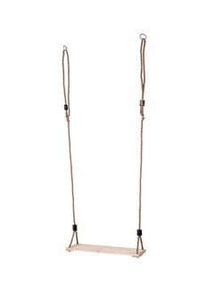 اشتري Wooden Seat Hanging Swing With Rope 40 x 16 x 2.1centimeter في السعودية