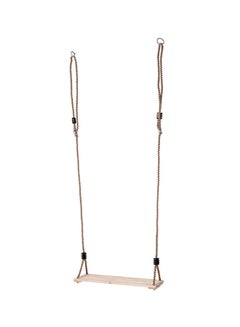 Buy Wooden Seat Hanging Swing With Rope 40 x 16 x 2.1centimeter in Saudi Arabia