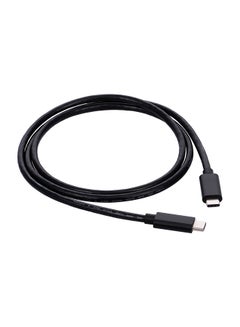 Buy Type-C To Type-C USB Data Charging Cable Black in UAE