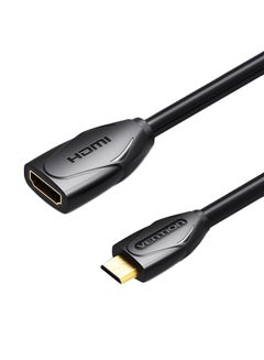 Buy Mini HD Male To Female Extension Cable Black in UAE