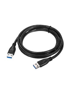 Buy USB 3.0 Male To Type-A Male Extension Data Cable Black in Saudi Arabia