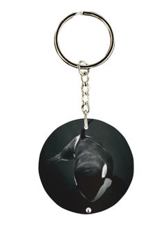 Buy Double Sided Whale Printed Keychain in UAE