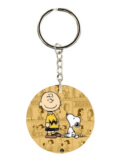 Buy Double Sided Snoopy Printed Keychain in UAE