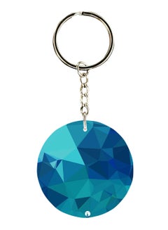 Buy Double Sided Triangle Printed Keychain in UAE