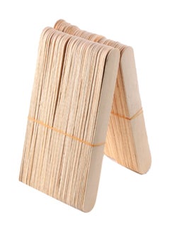 Buy 100-Piece Large Wooden Wax Spatula in Egypt