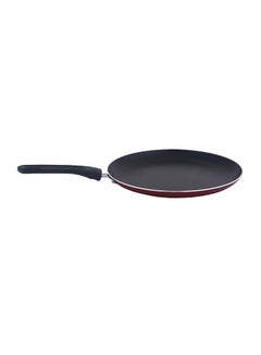 Buy Crepe Pan Non Stick Coating Interior Wine Red 28x2centimeter in Saudi Arabia