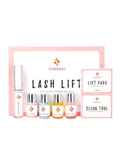 Buy Lash Lift Eyelash Perm Kit Clear/Blue/Yellow in UAE