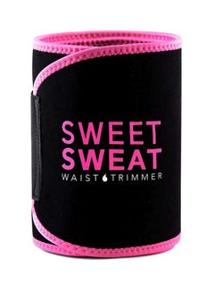 Buy Sweet Sweat Waist Trimmer Black/Pink in Saudi Arabia