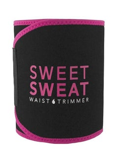 Buy Sweet Sweat Waist Trimmer Black/Pink in Saudi Arabia