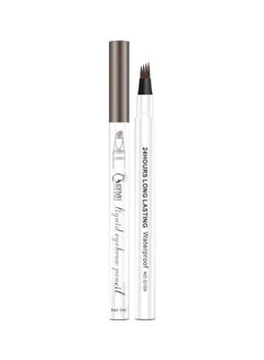 Buy 4 Head 24 Hours Long Lasting Waterproof Liquid Eyebrow Pencil Brown in UAE
