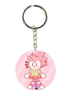 Buy Double Sided Sonic Printed Keychain in UAE