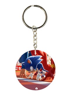 Buy Double Sided Sonic Printed Keychain in UAE