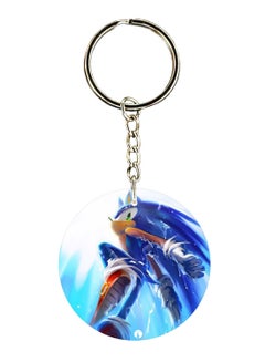 Buy Double Sided Sonic Printed Keychain in UAE