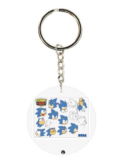 Buy Double Sided Sonic Printed Keychain in UAE